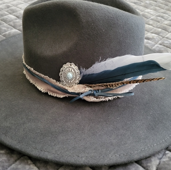 Custom Grey Wool Cowgirl Hat - Picture 2 of 14